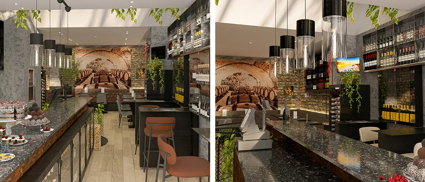North London Wine Bar Interior Design – Horizon Architecture