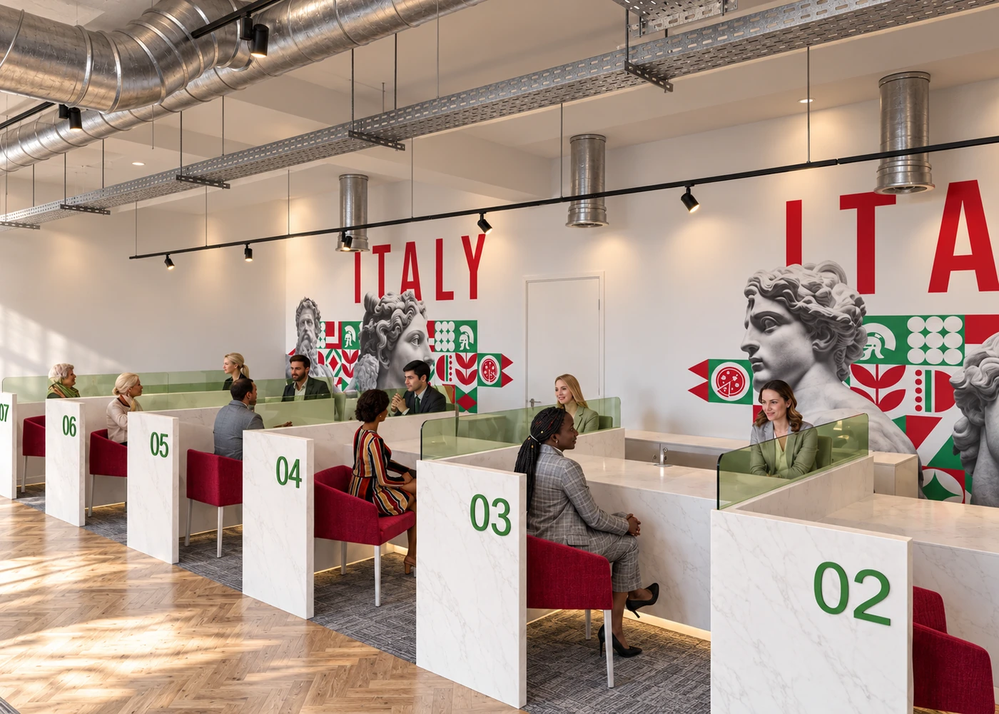 London Italian Visa Centre Drawings & CGI – Horizon Architecture